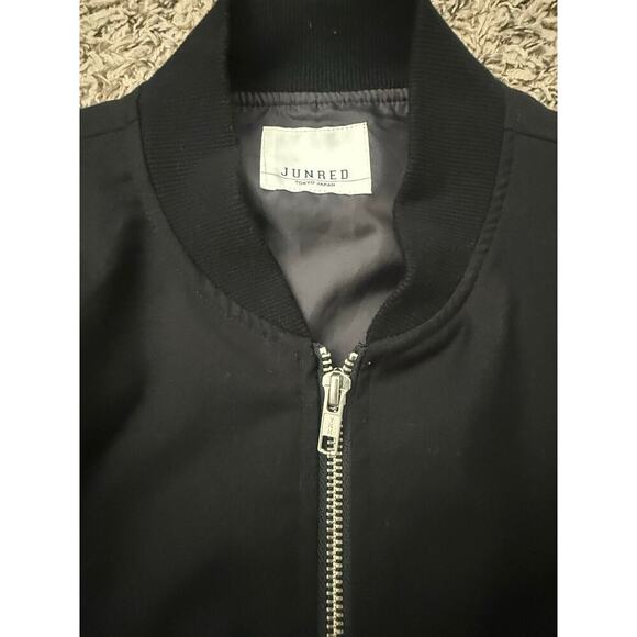 Junred - Japan Streetwear Bomber Jacket - Black- Large - Picture 3 of 4